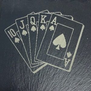 Poker Slate Coasters