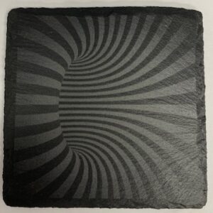 bend illusion slate coaster