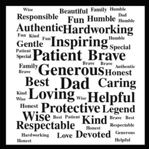 Fathers Day Word Bubble Set